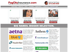 Tablet Screenshot of fogcityinsurance.com